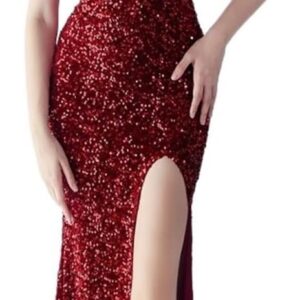 CGTENBS Banquet Skirt Design Meaning Shoulder Evening Dress Slim Bridesmaid Dress Ladies Long Dress