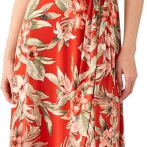 Kasper Women's Sleeveless Printed Faux Wrap Dress